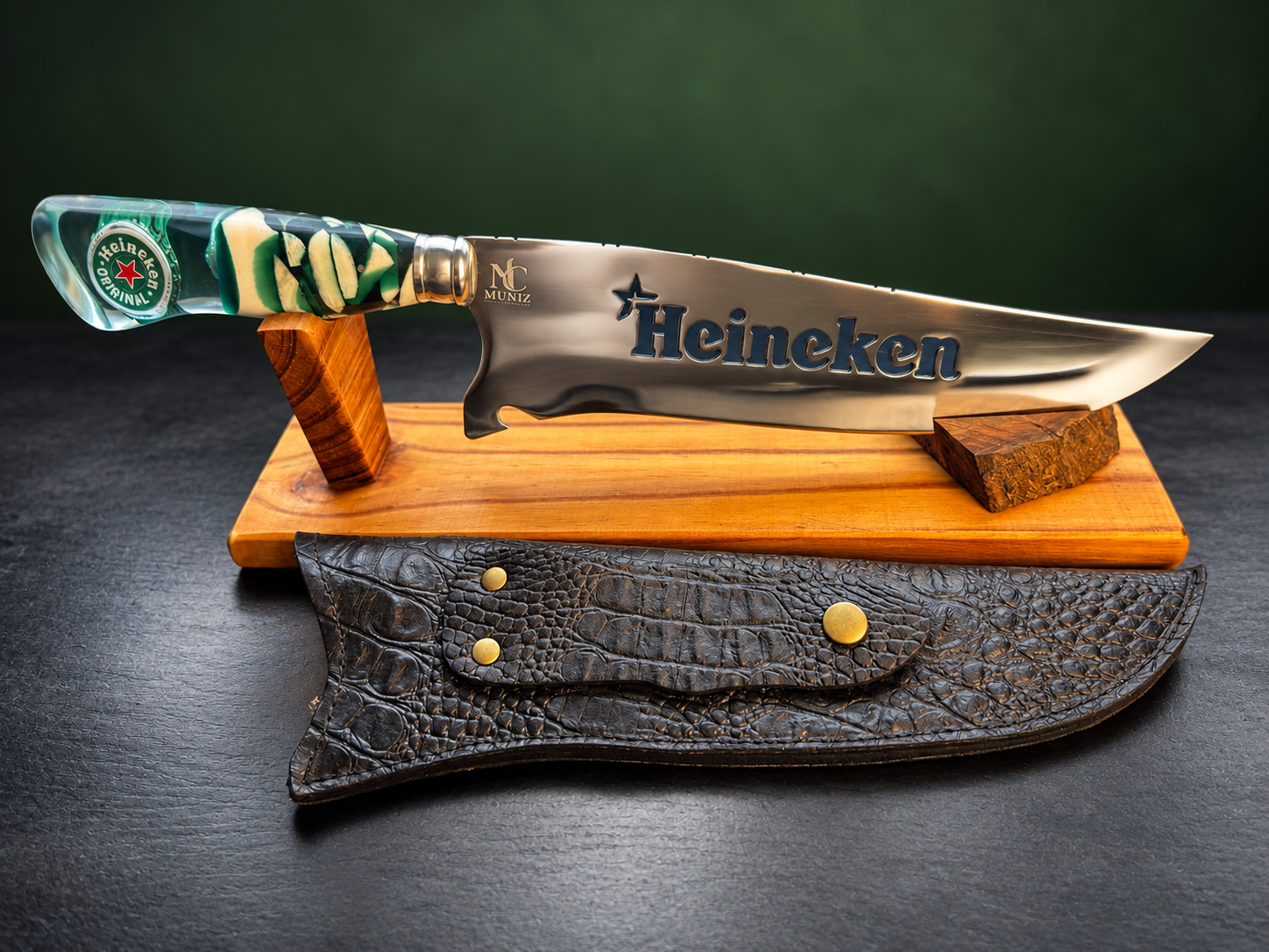 Faca personalizada Heineken — 10 polegadas — foto do produto